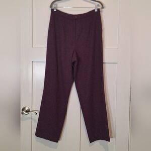 Pendleton Vintage Virgin Wool Trousers Dress Pants Lined Size 12 Purple